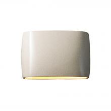 Justice Design Group CER-8898W-CRK-LED2-2000 - Wide ADA Large Oval LED Wall Sconce (Outdoor) - Closed Top